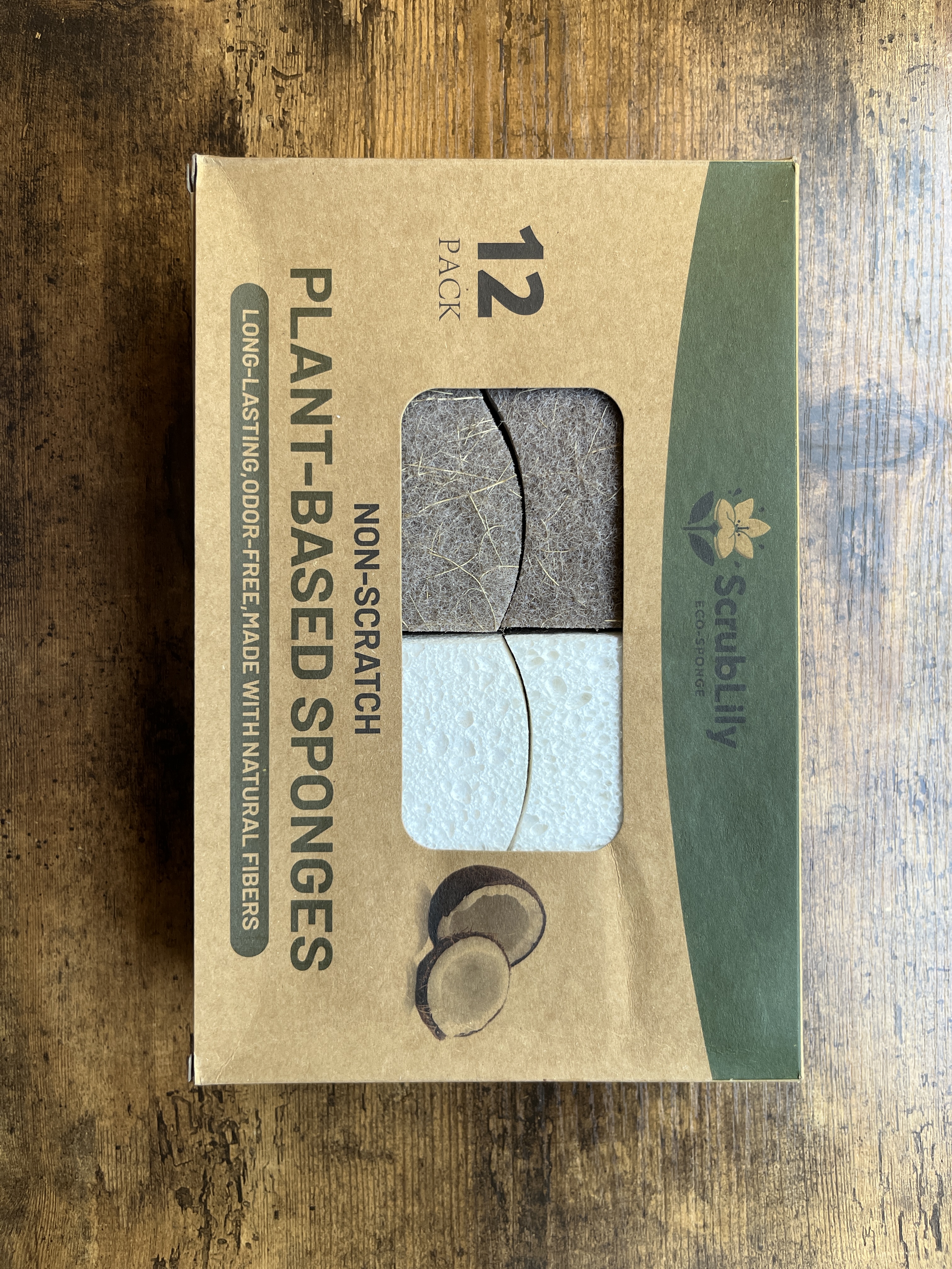 ScrubLily Plant-Based Non-Scratch Biodegradable Sponges