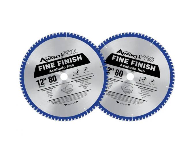 Avanti Pro 12 inch 80 Tooth Circular Saw Blade - P128080PP (2 Pack)