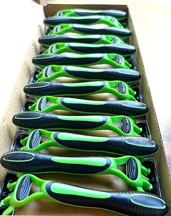 Disposable Razors for Men - 6 Blades - Pack of 13 - U.S. Free Ship