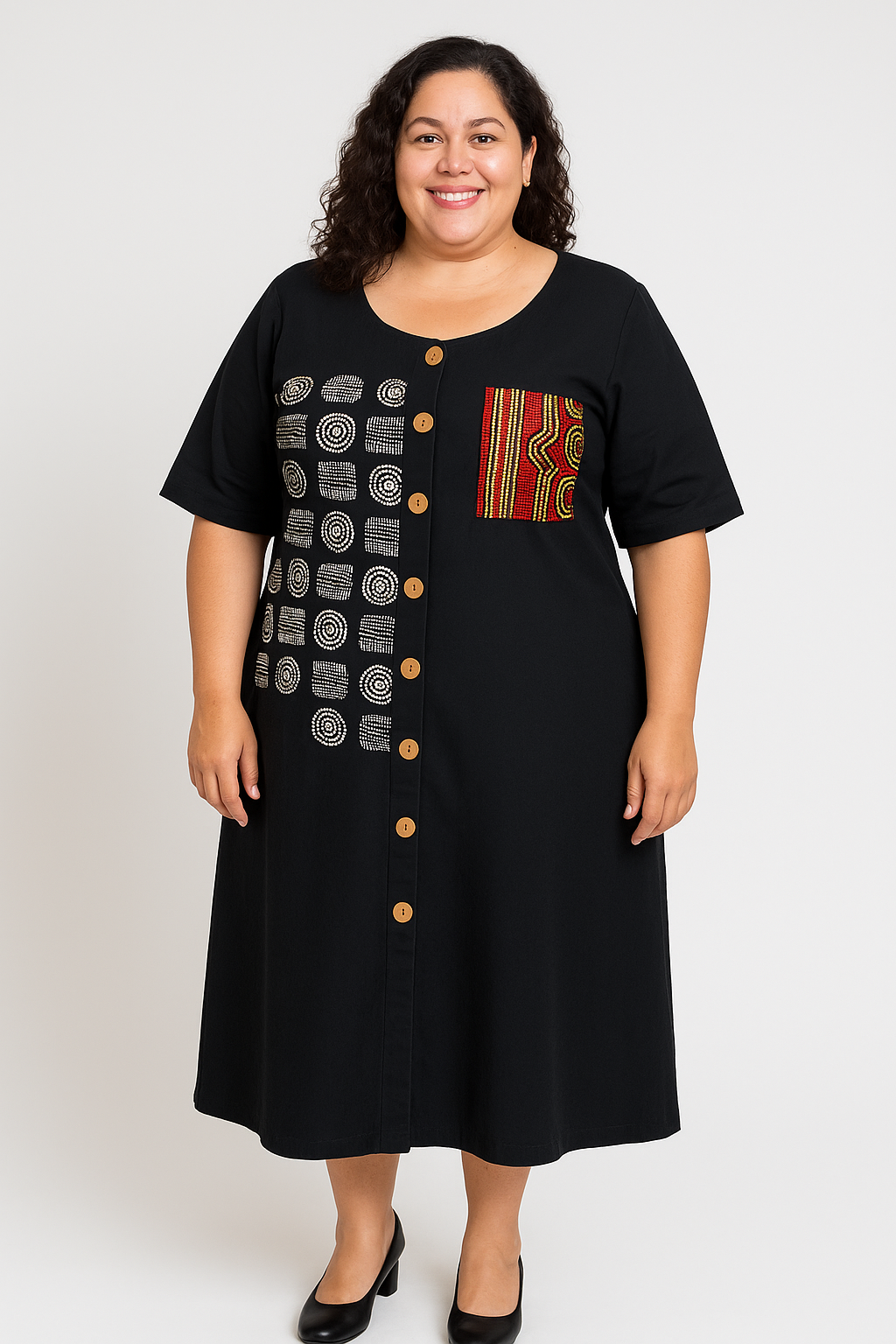 African Print Maxi Dress