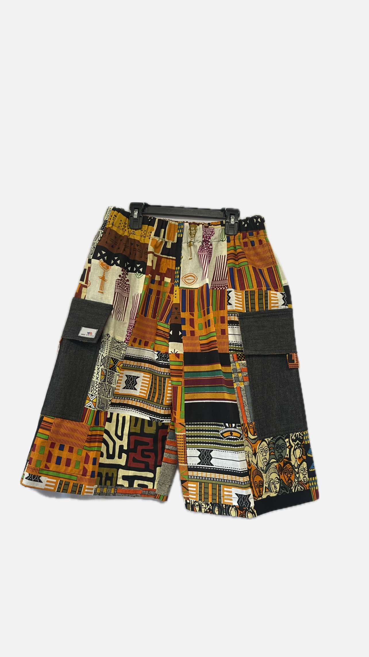 Patchwork Cargo Shorts