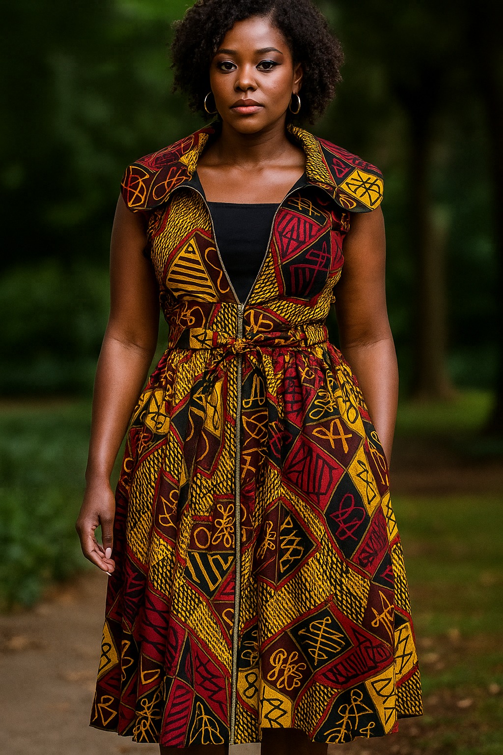 African Print Dress