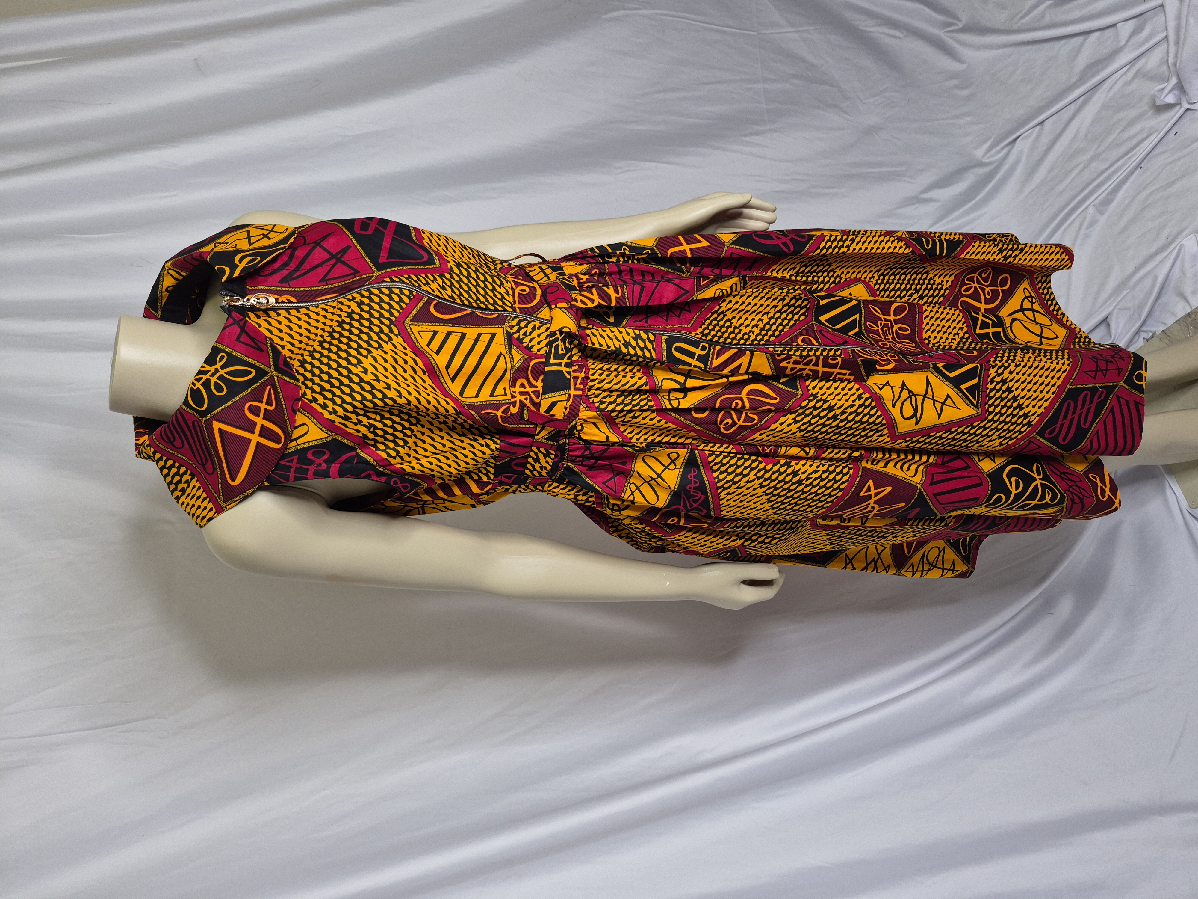 African Print Midi Dress
