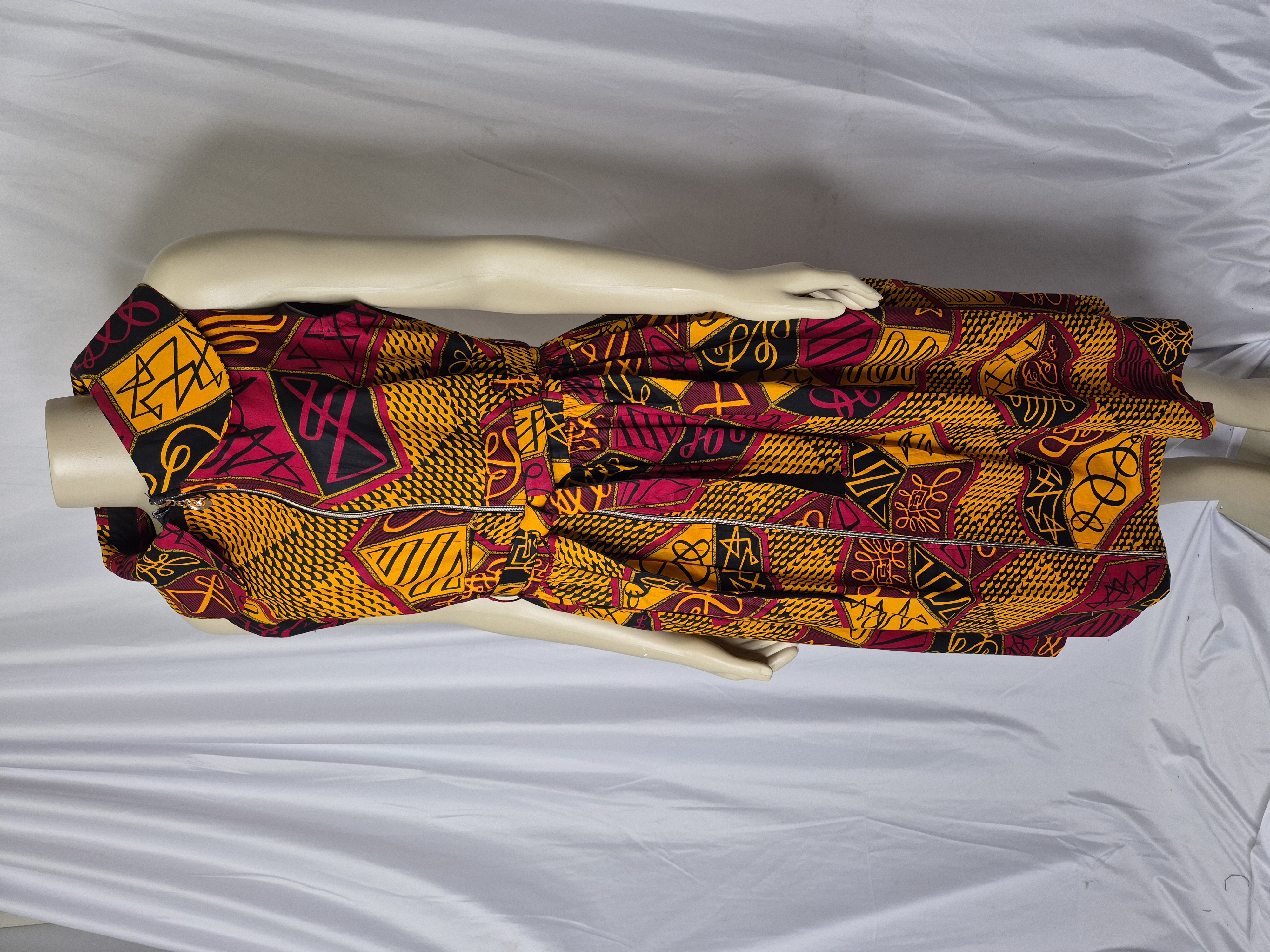 African Print Midi Dress