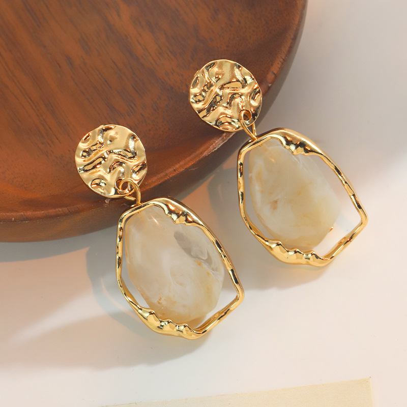 Pendientes de piedra natural
