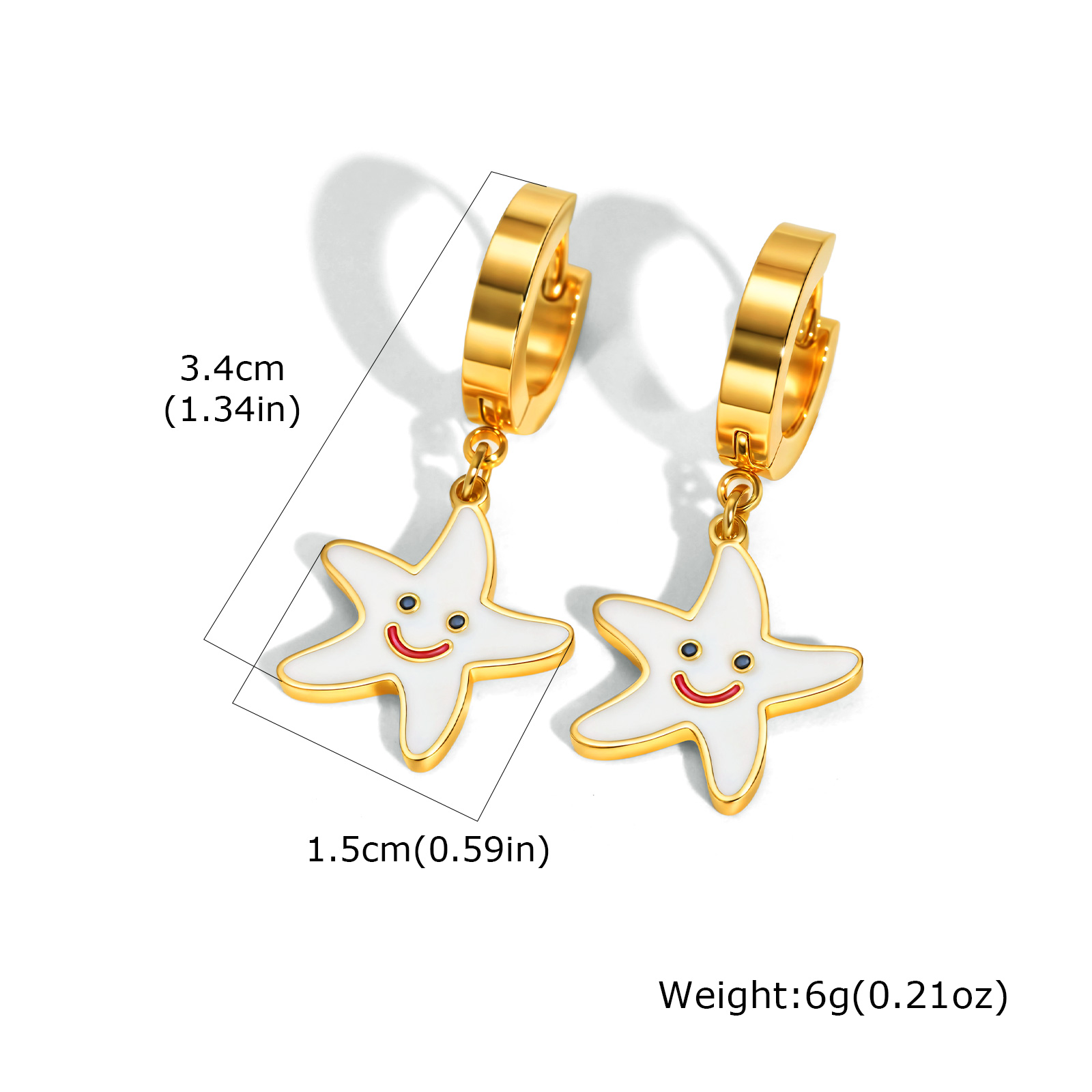 Pendientes de estrella de mar
