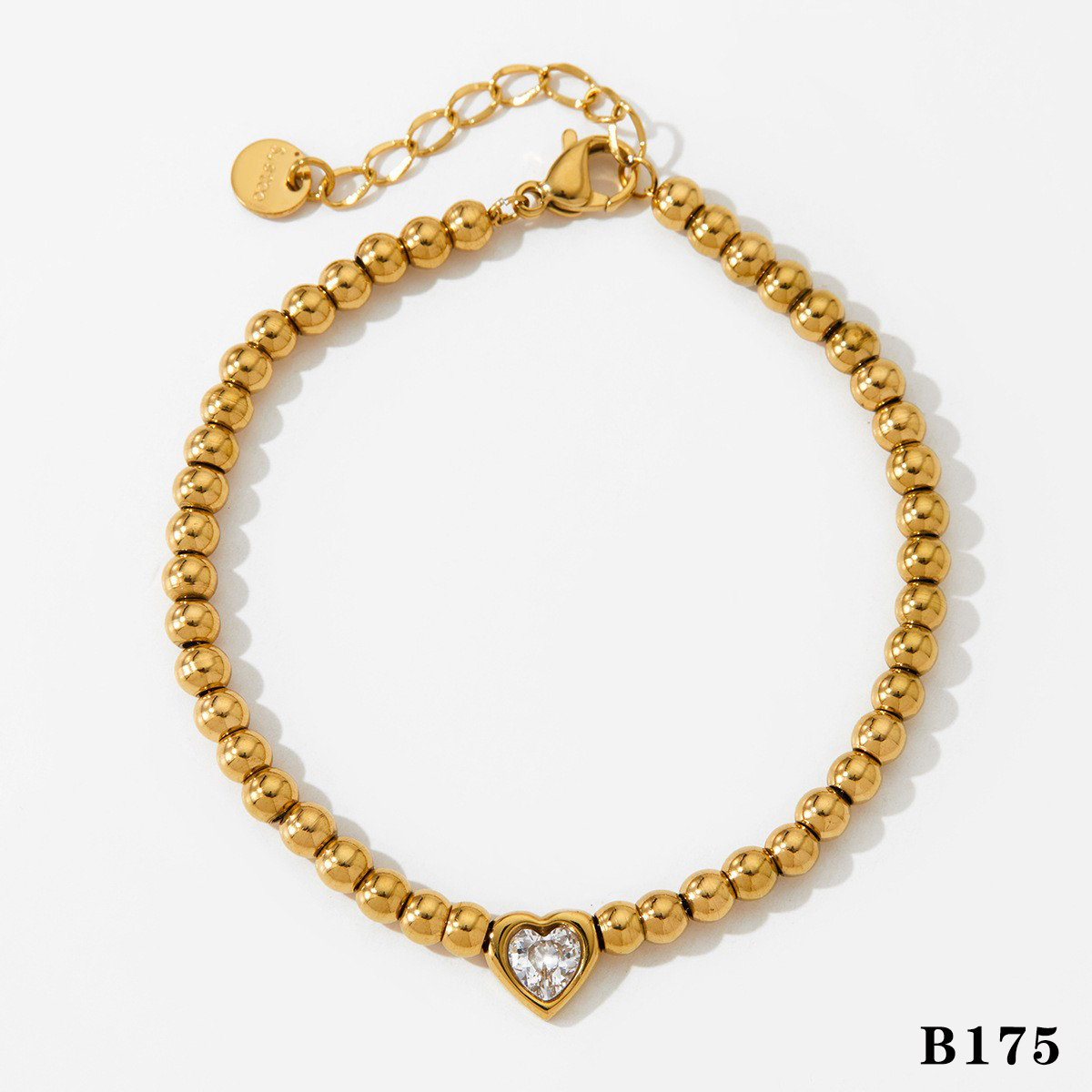 Pulsera con colgante de corazón