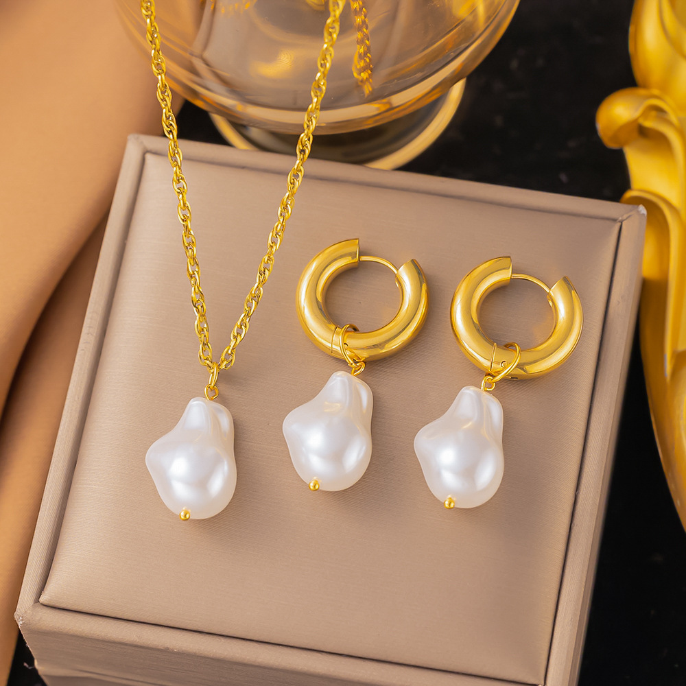 Conjunto de joyería de perlas