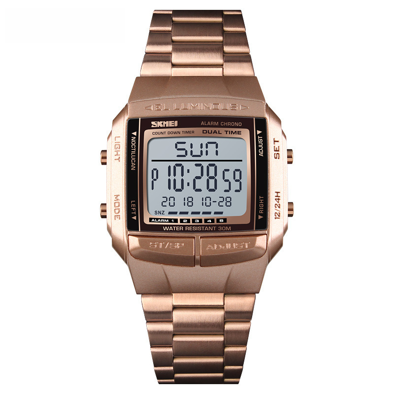 Reloj digital cobre 