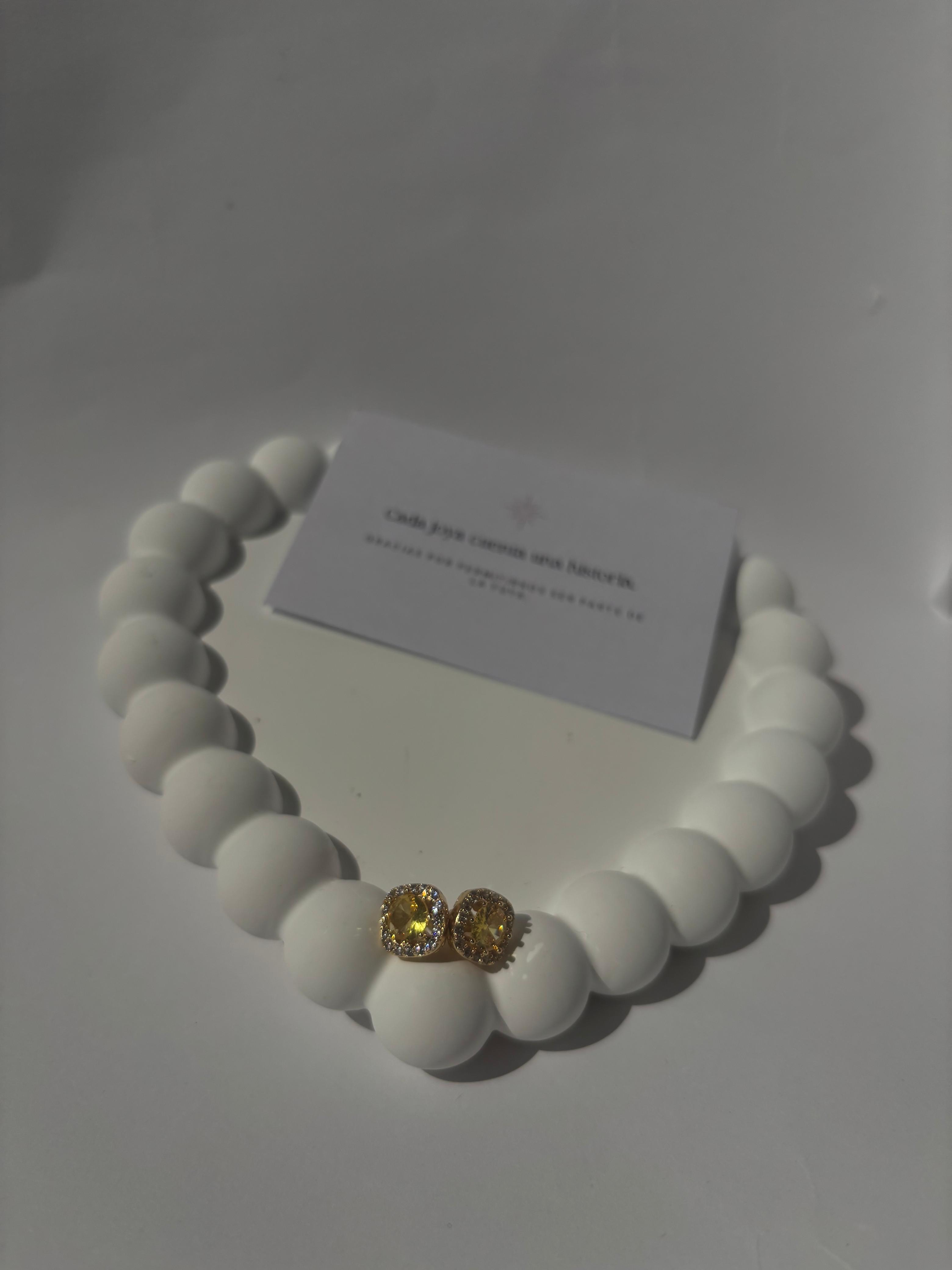 Pendientes de diamantes amarillos