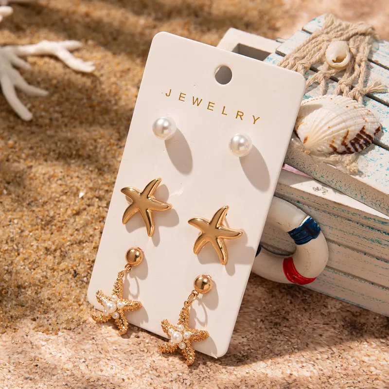 Pendientes de estrellas de mar