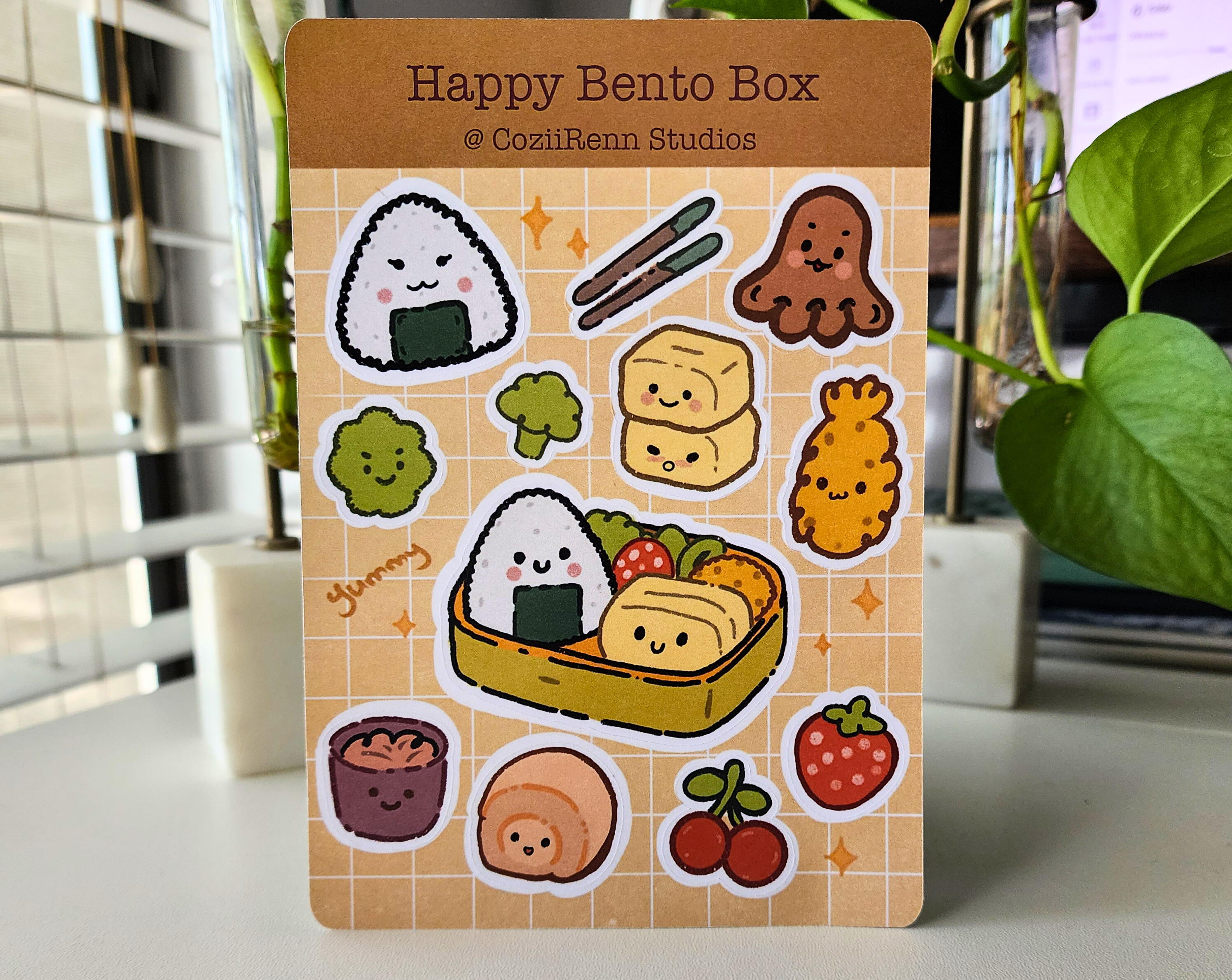 Happy Bento Box Sticker Sheet