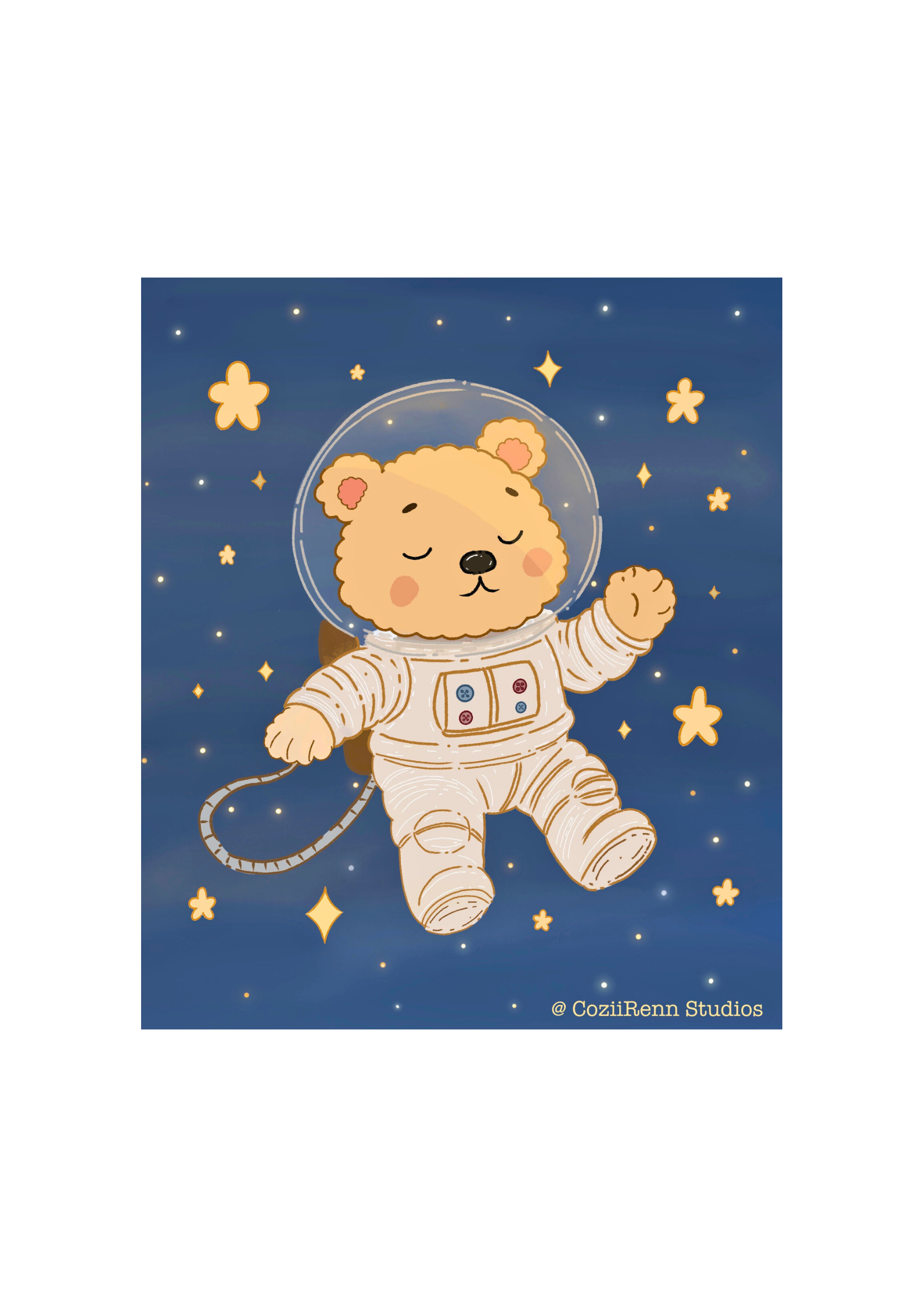 A Cozy Astronap Digital Print