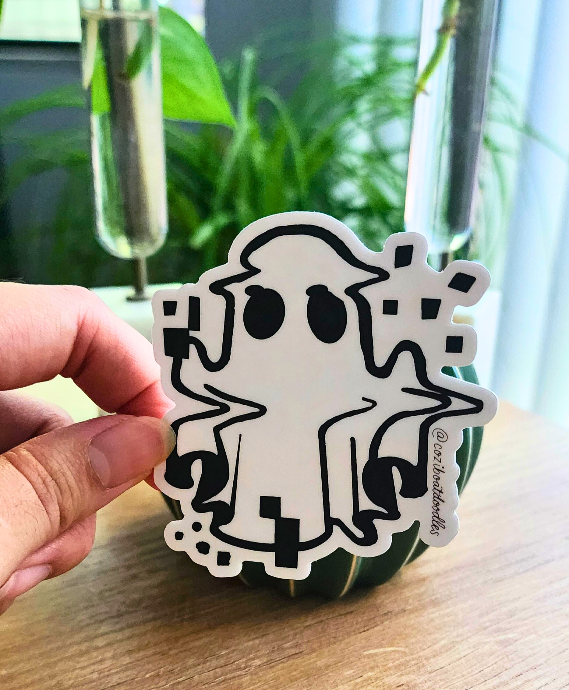 Pixel Ghost Sticker