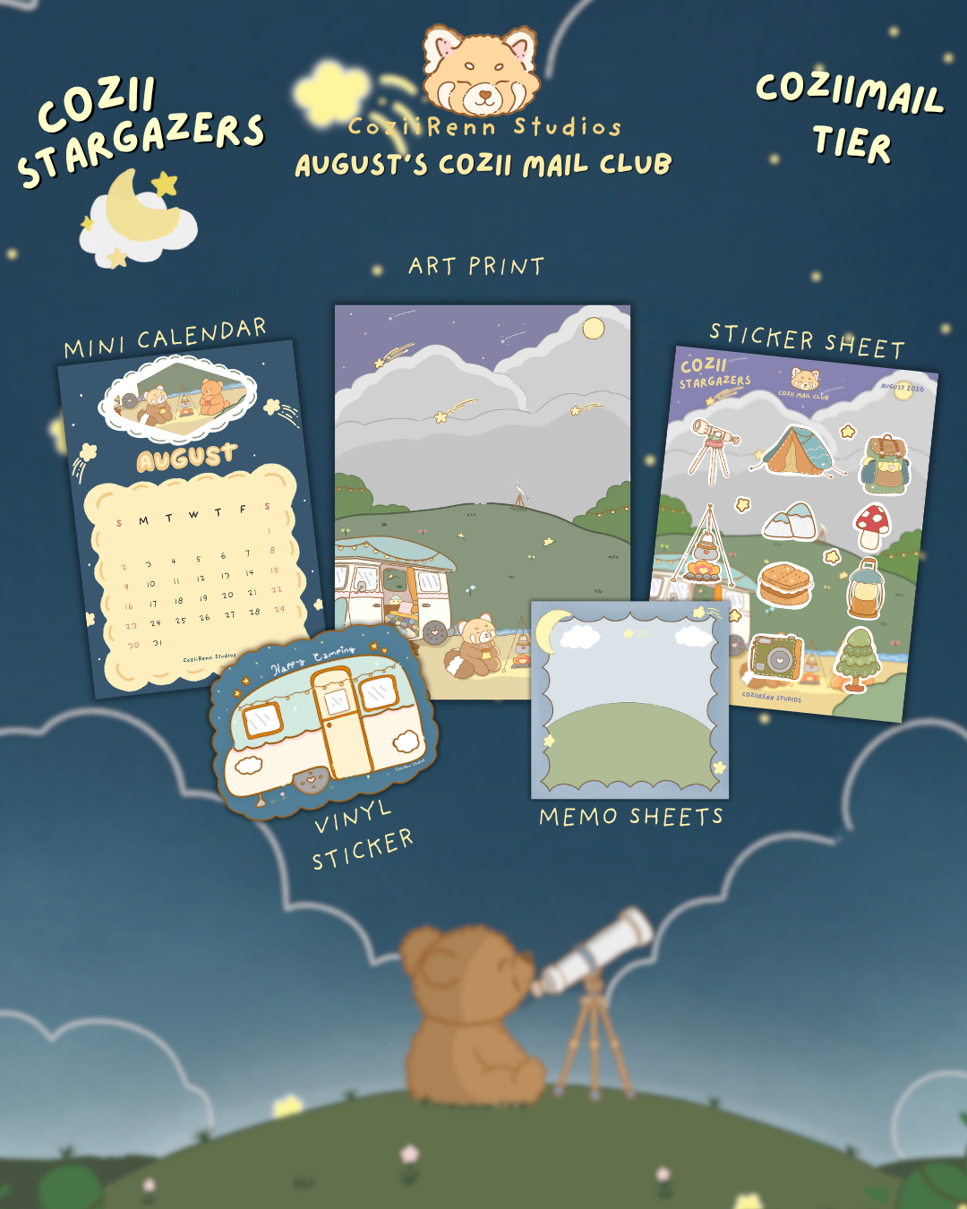 Cozii Mail Club: August Mail