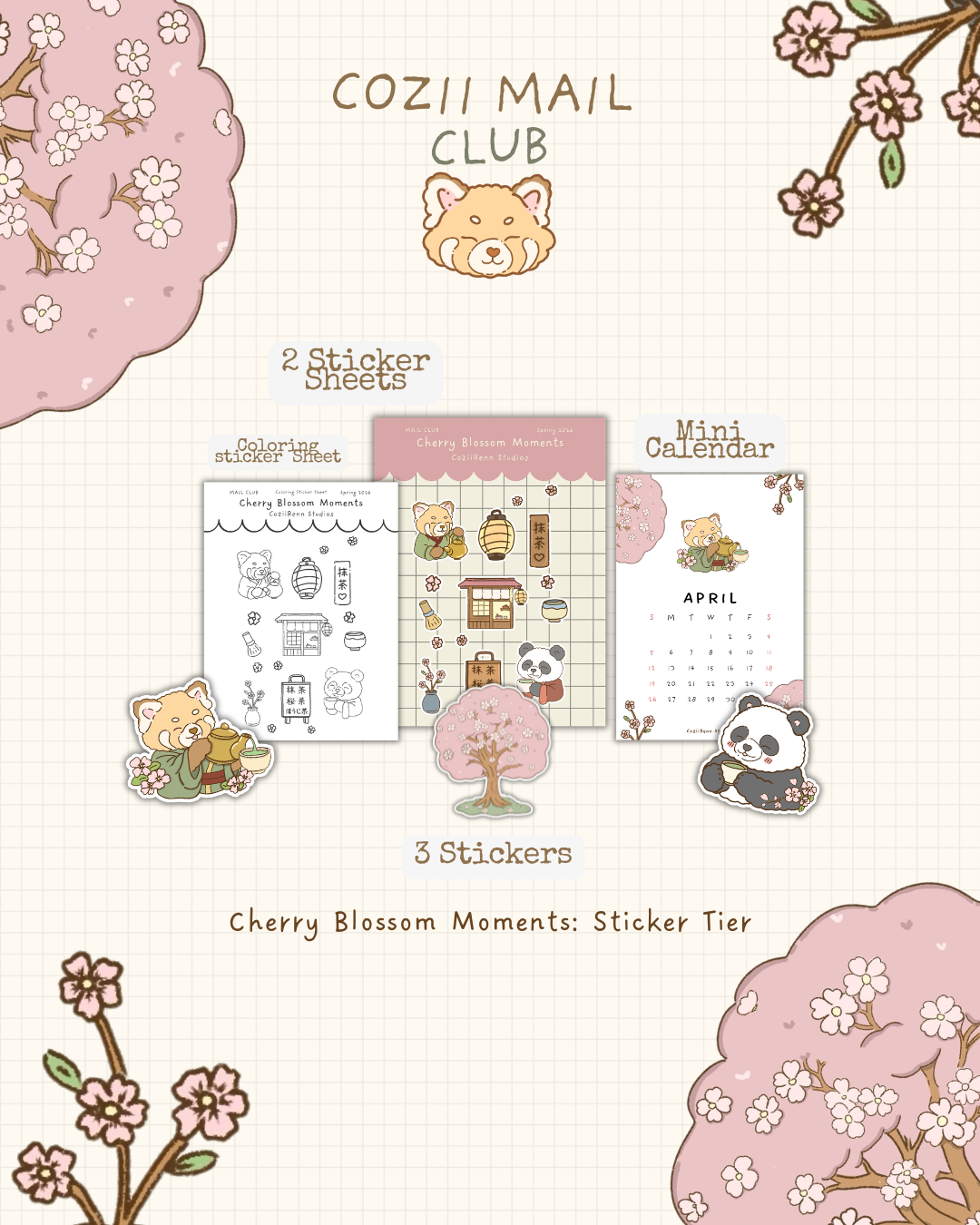 Cozii Mail Club: April Mail