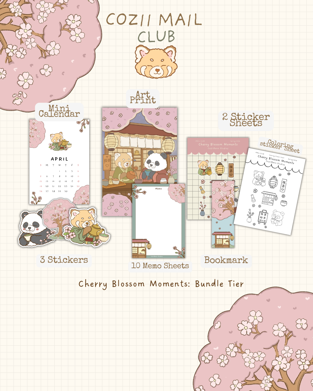 Cozii Mail Club: April Mail