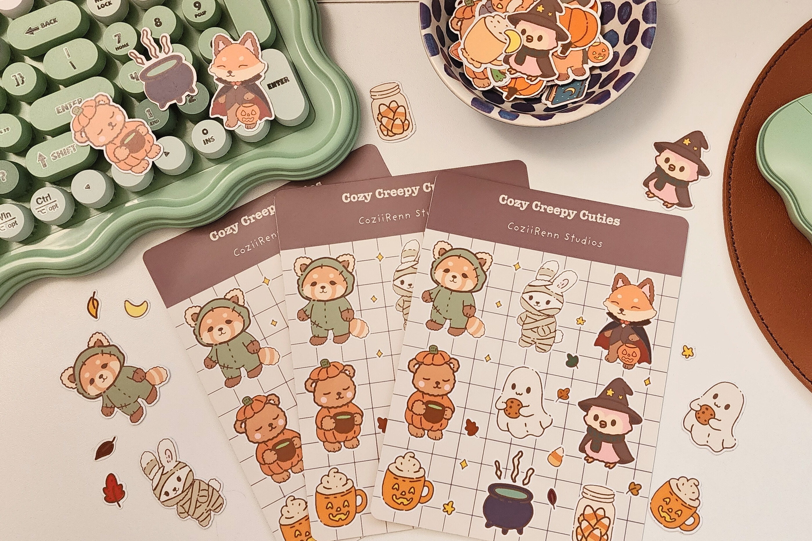 Cozy Creepy Cuties Sticker Sheet