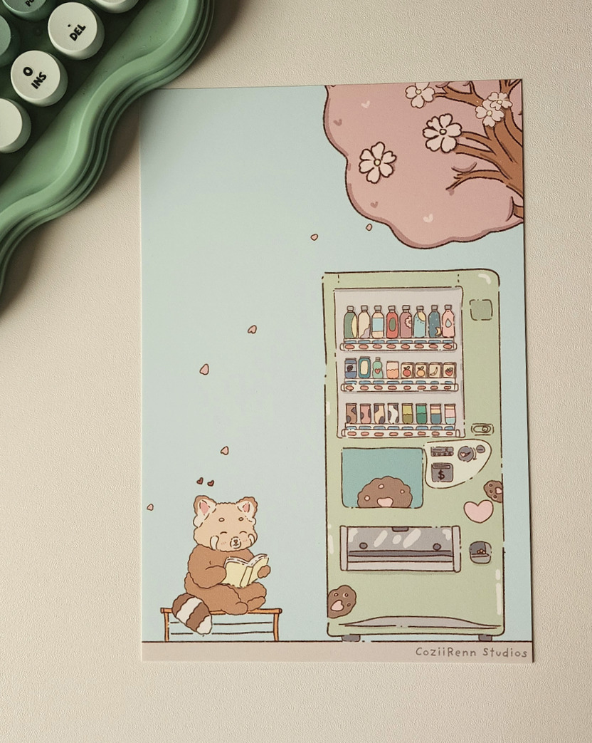 Cozy Vending Machine Art Print