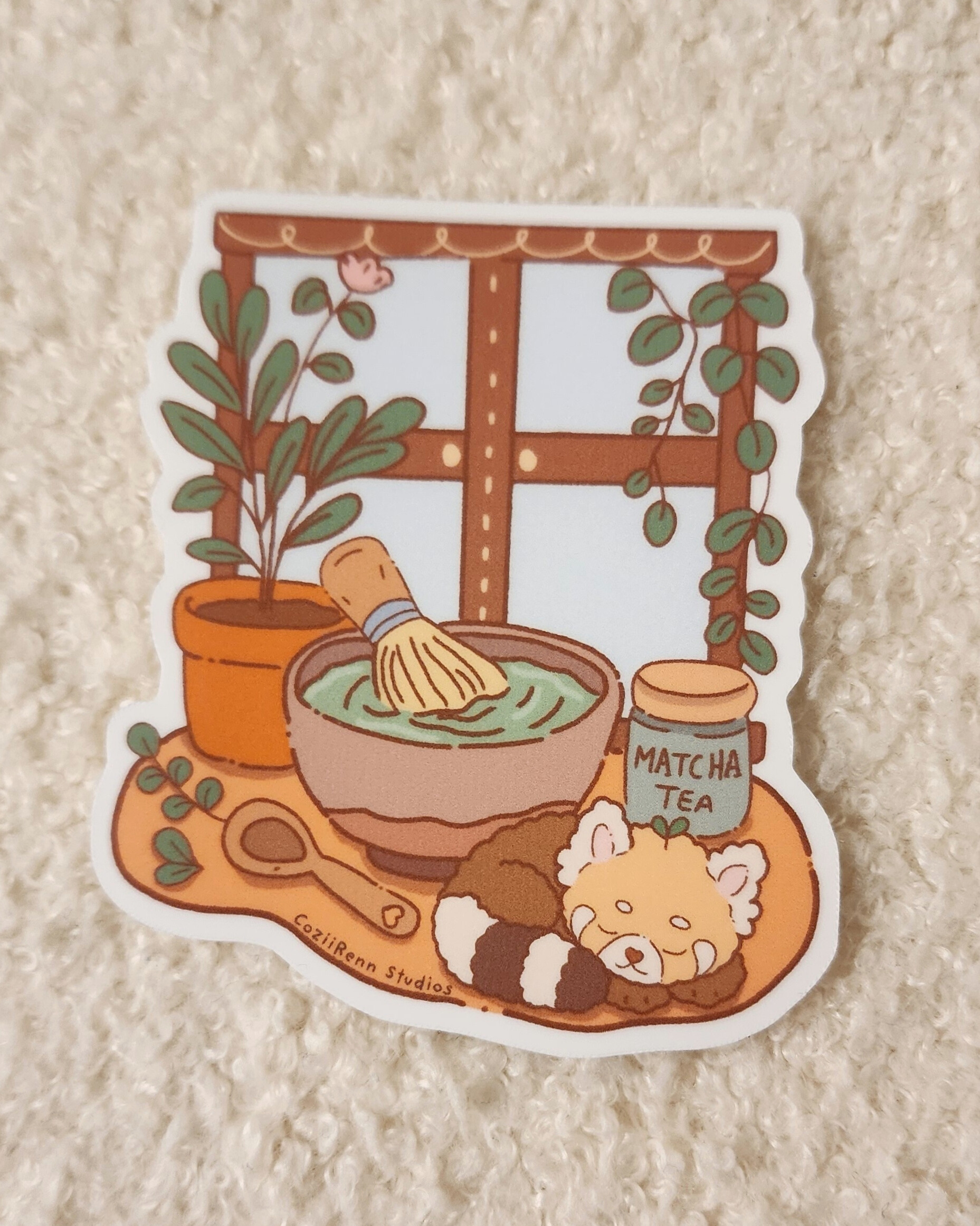 Cute Matcha Tea Time Sticker