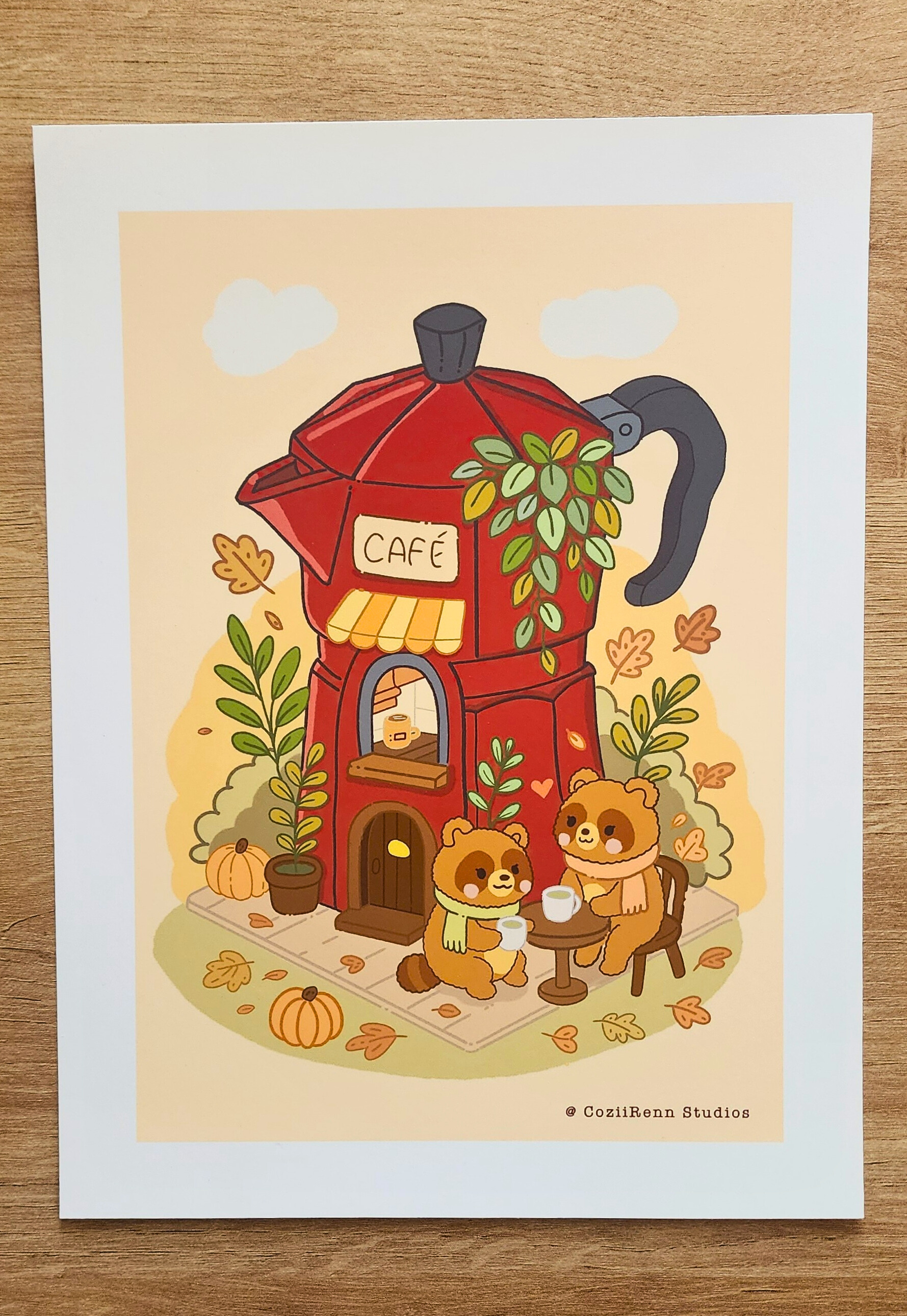 A Cozy Autumn Cafe
