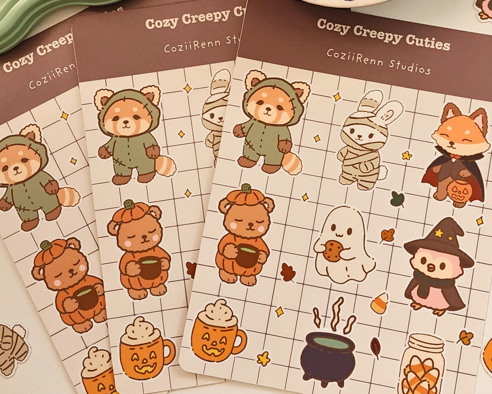 Cozy Creepy Cuties Sticker Sheet