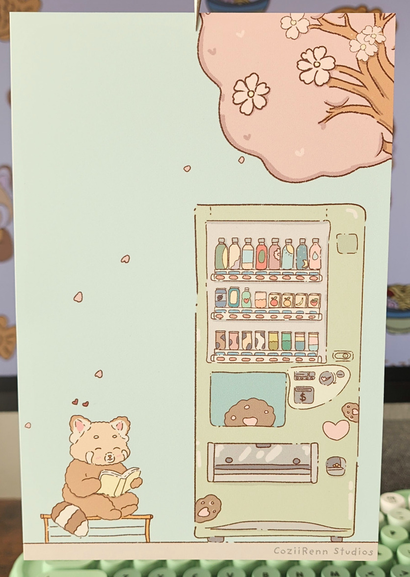 Cozy Vending Machine Art Print
