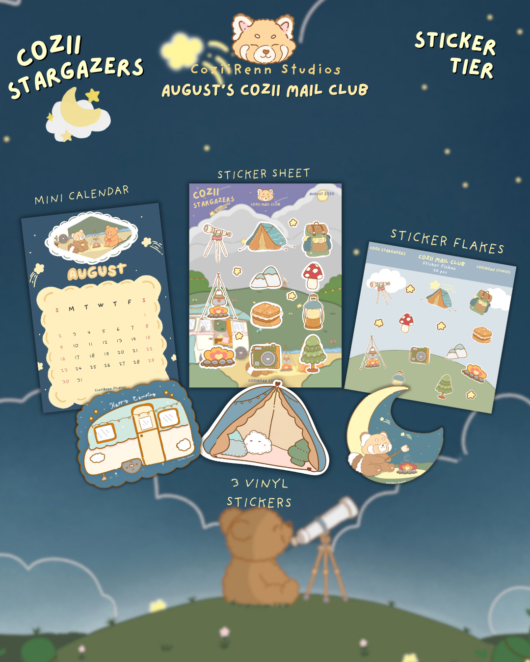 Cozii Mail Club: August Mail
