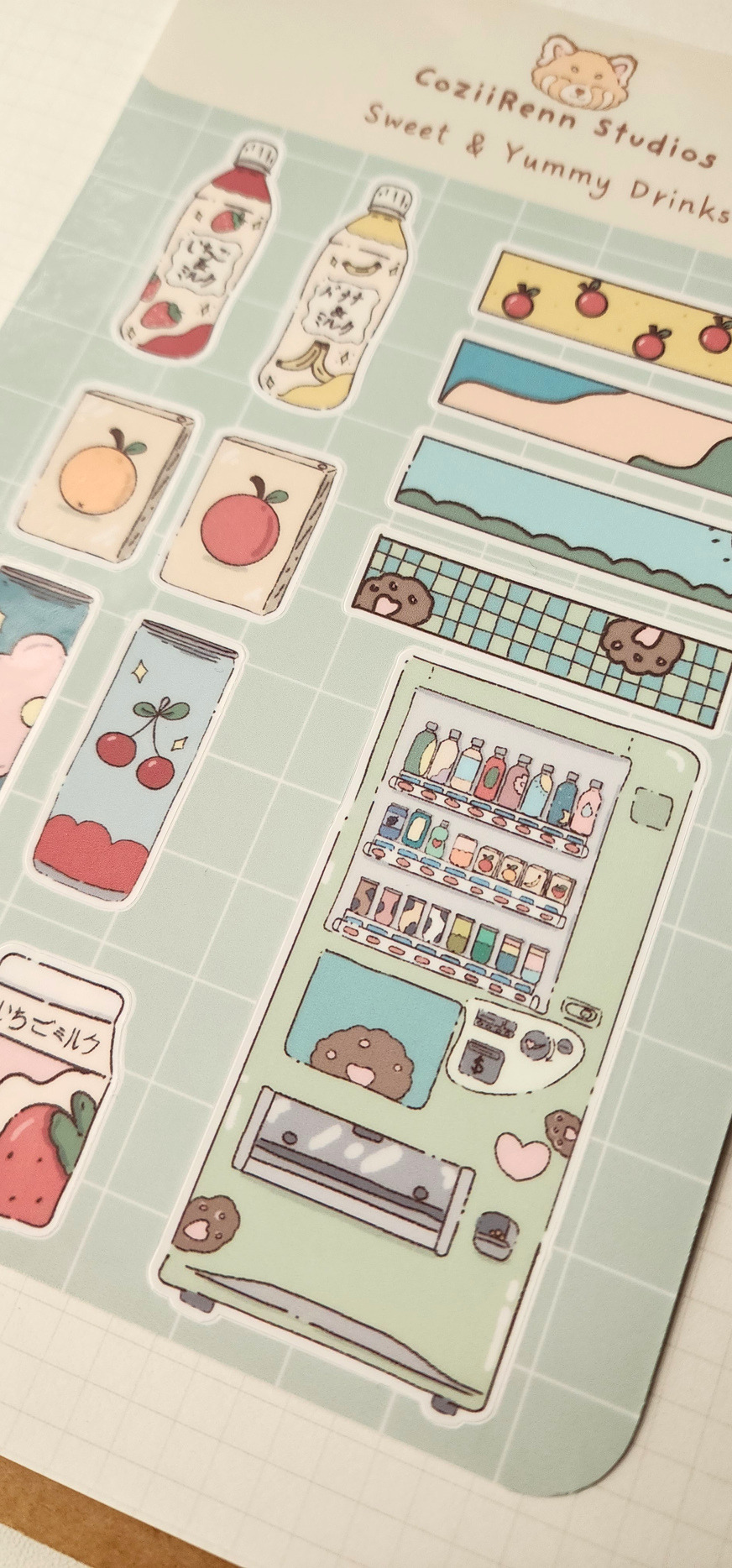 Sweet & Yummy Drinks Sticker Sheet