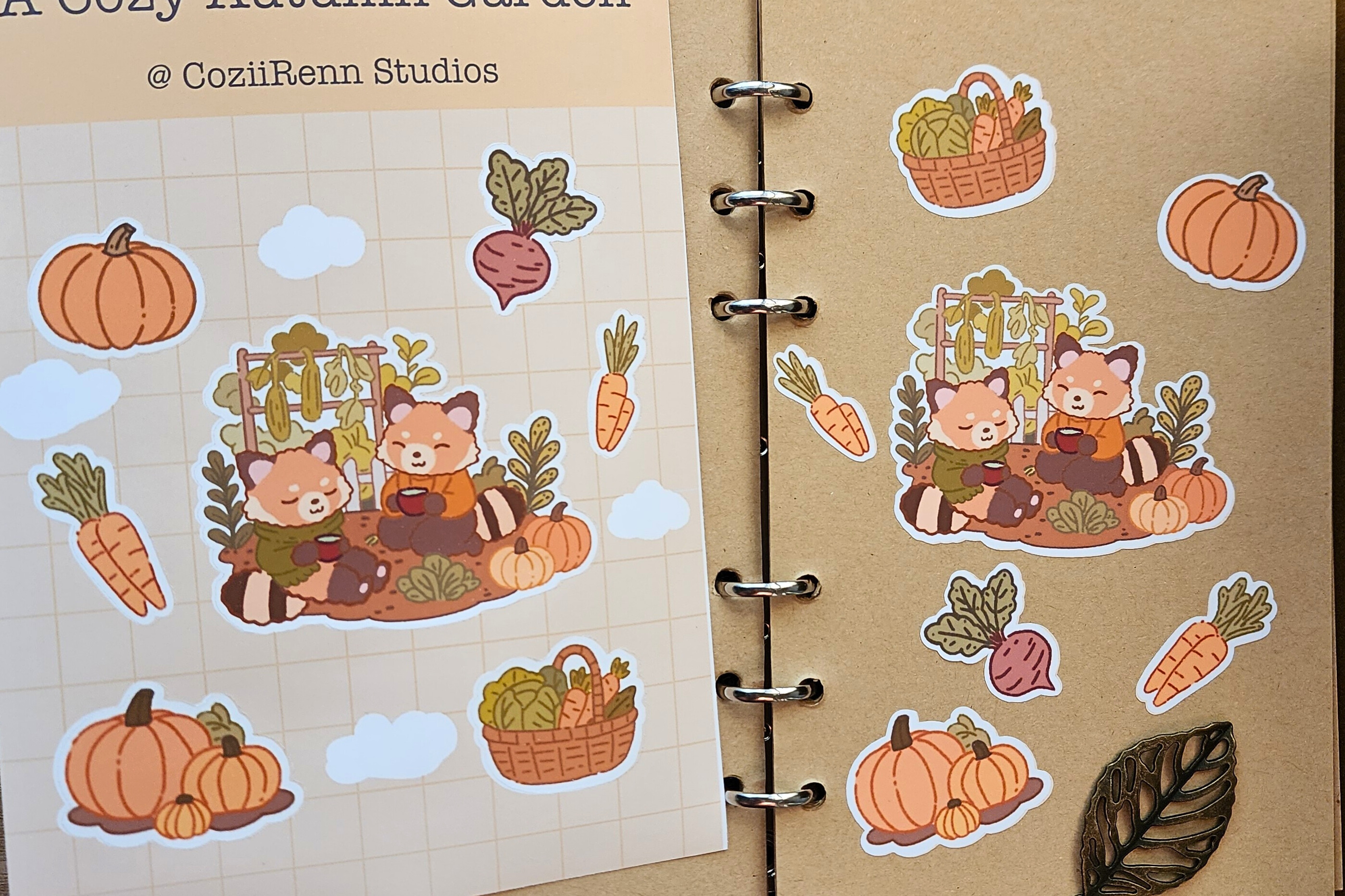 Cozy Autumn Garden + Freebie Sticker Flakes