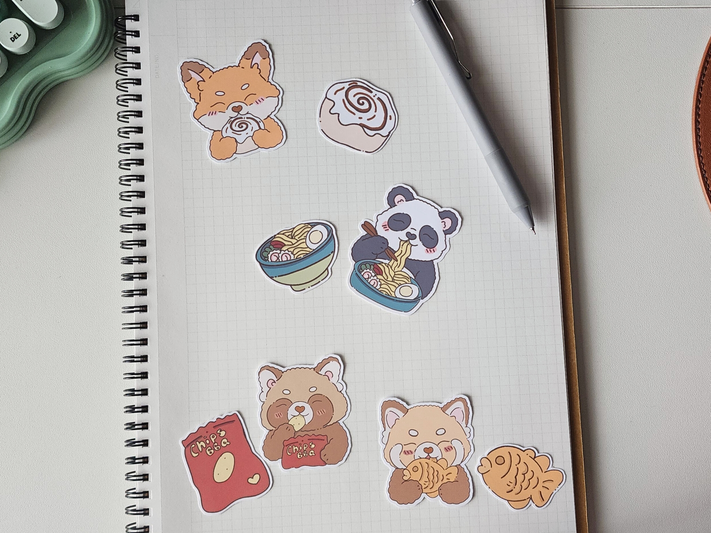 Munchy Cuties & Yummy Snacks Sticker Pack