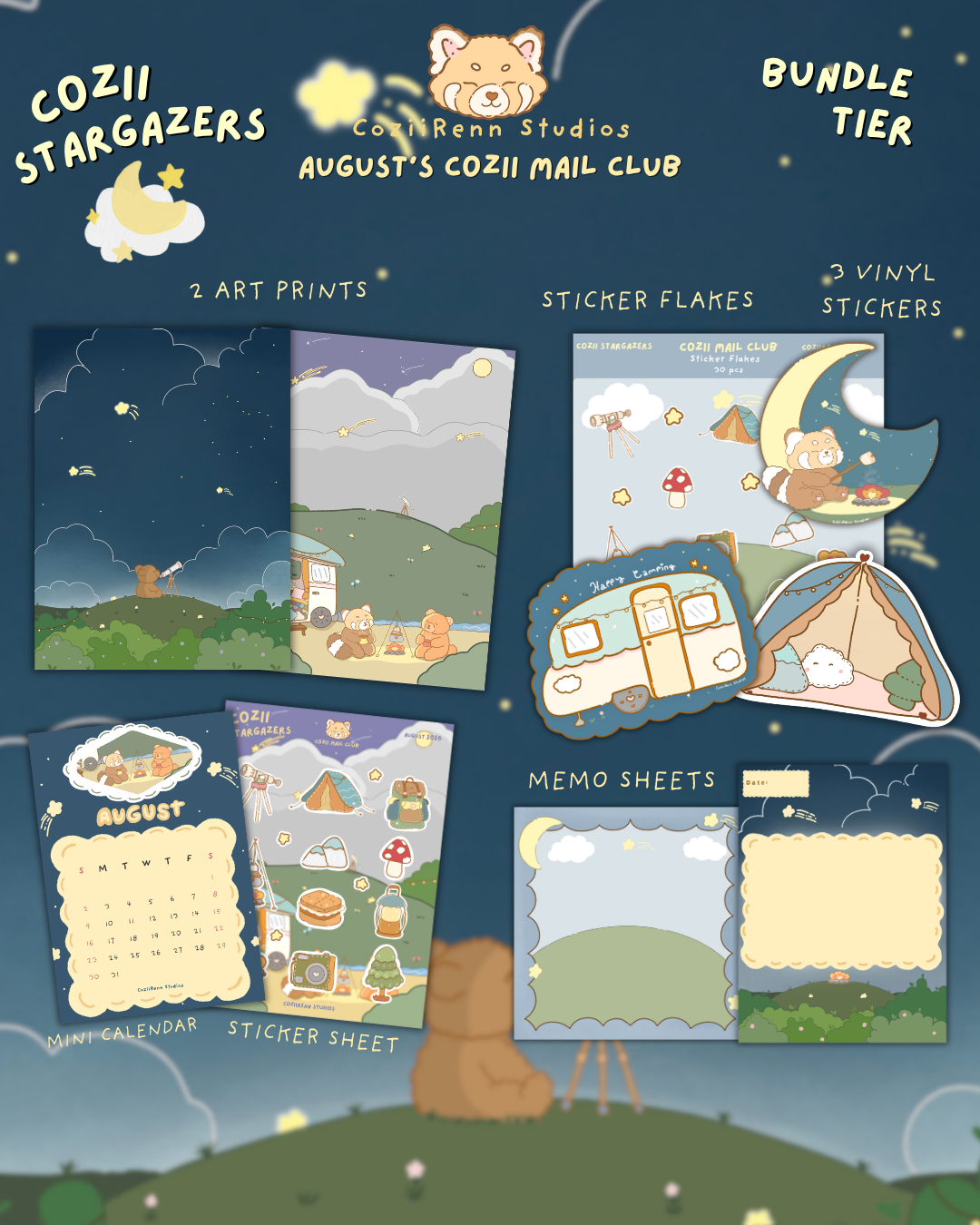 Cozii Mail Club: August Mail