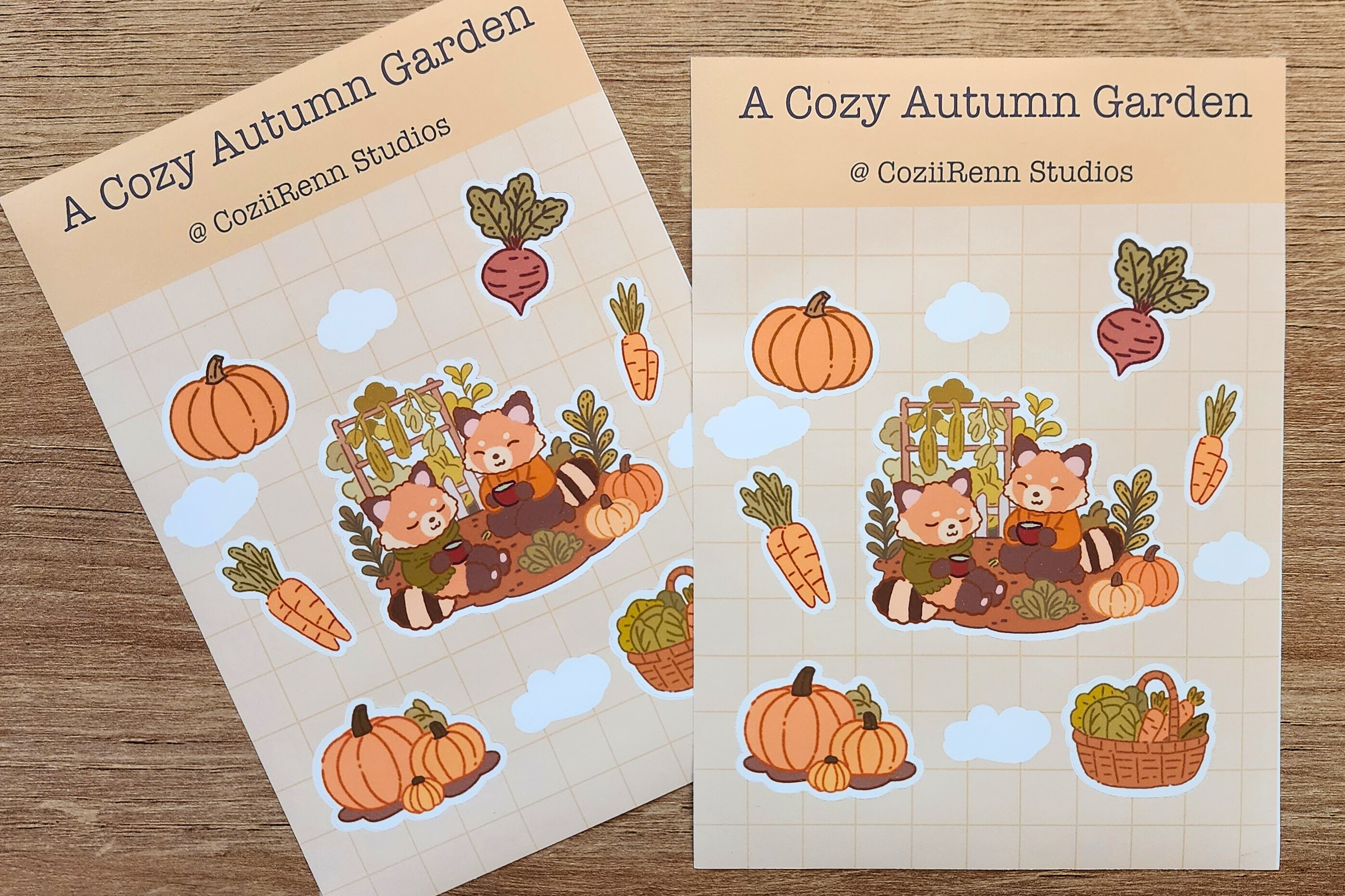 Cozy Autumn Garden + Freebie Sticker Flakes