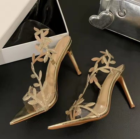 Elegant Gold High Heels