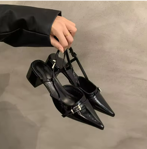 Black Pointed Toe Heels
