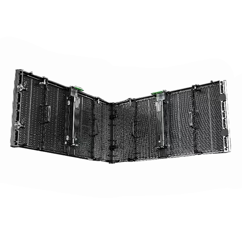 Transparent LED display screen on the stage