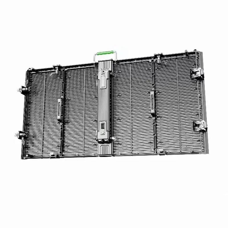 Transparent LED display screen on the stage