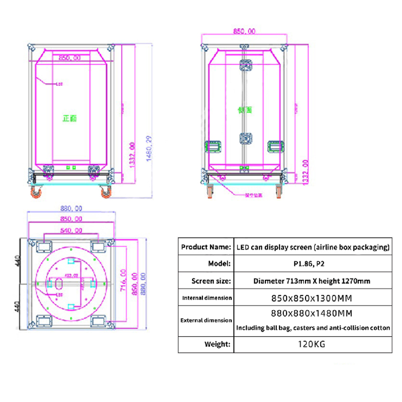 Can-shaped LED Display