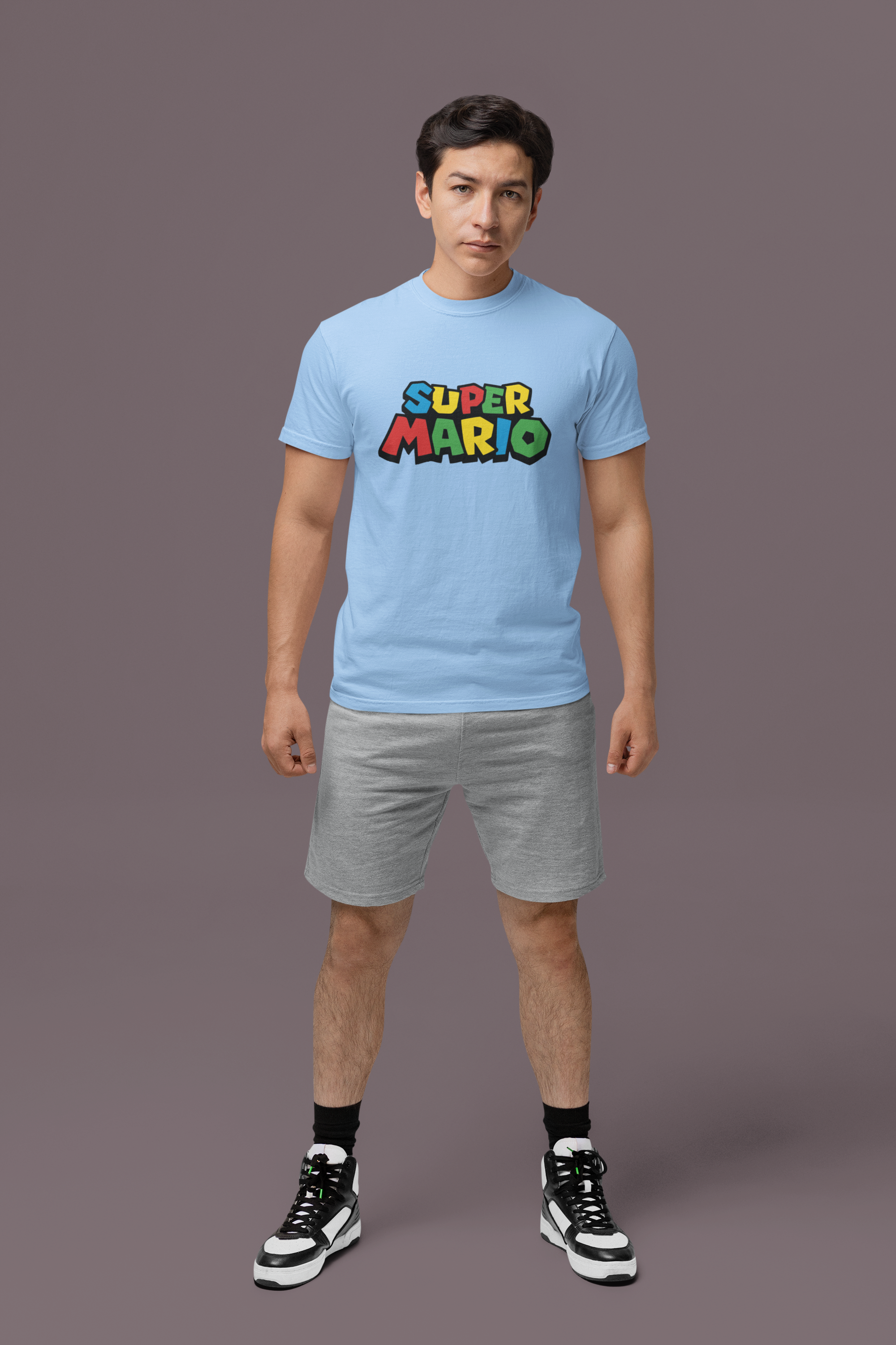Super Mario T-Shirt Sky Blue