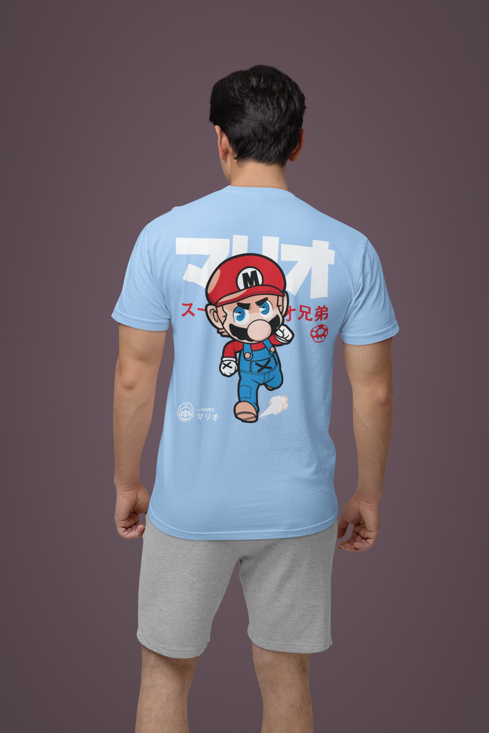 Super Mario T-Shirt Sky Blue