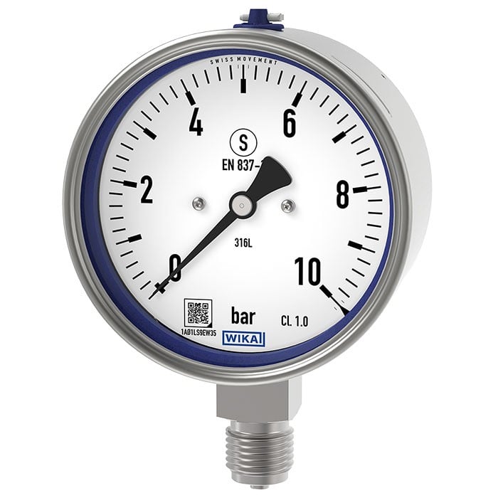 Bourdon tube pressure gauge