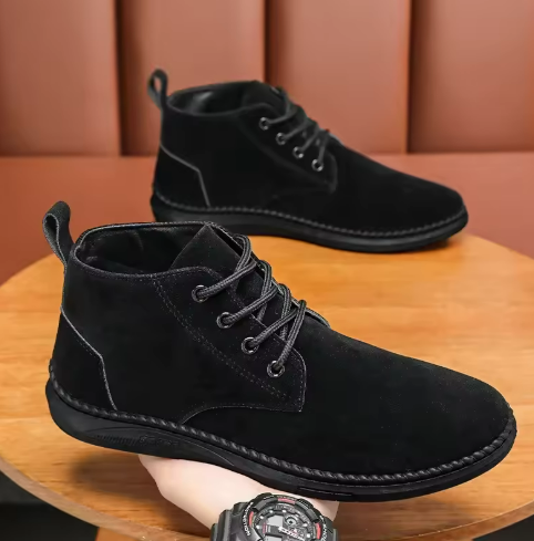 Black Suede Ankle Boots