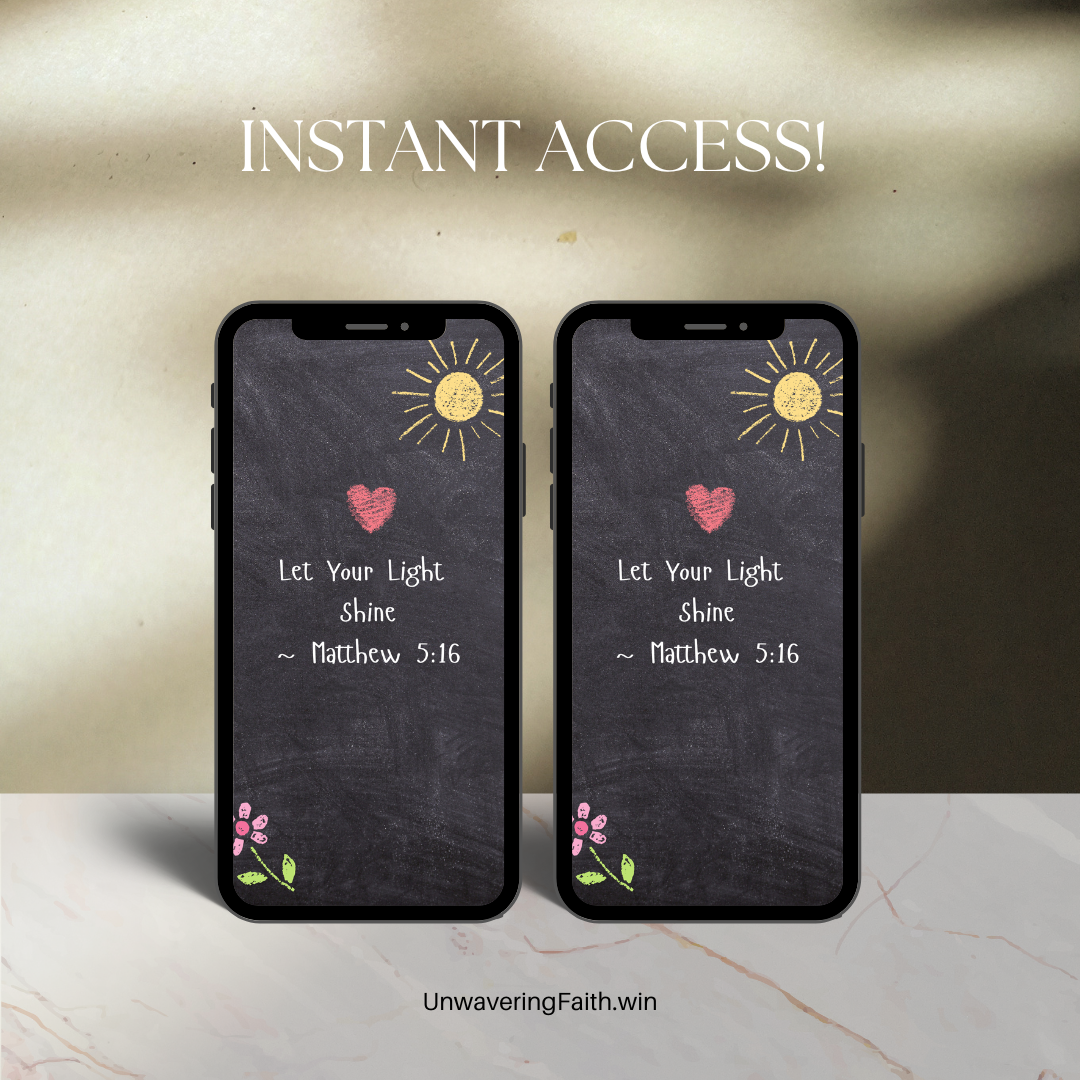 Matthew 5:16 Let Your Light Shine Wallpaper Bundle