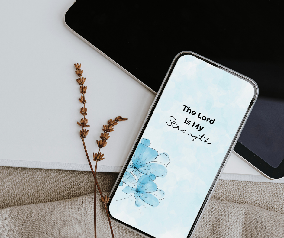 Exodus 15:2 The Lord Is My Strength Wallpaper Bundle Digital Download