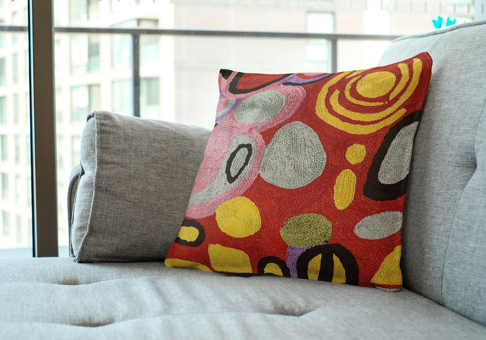 Abstract Throw Pillow