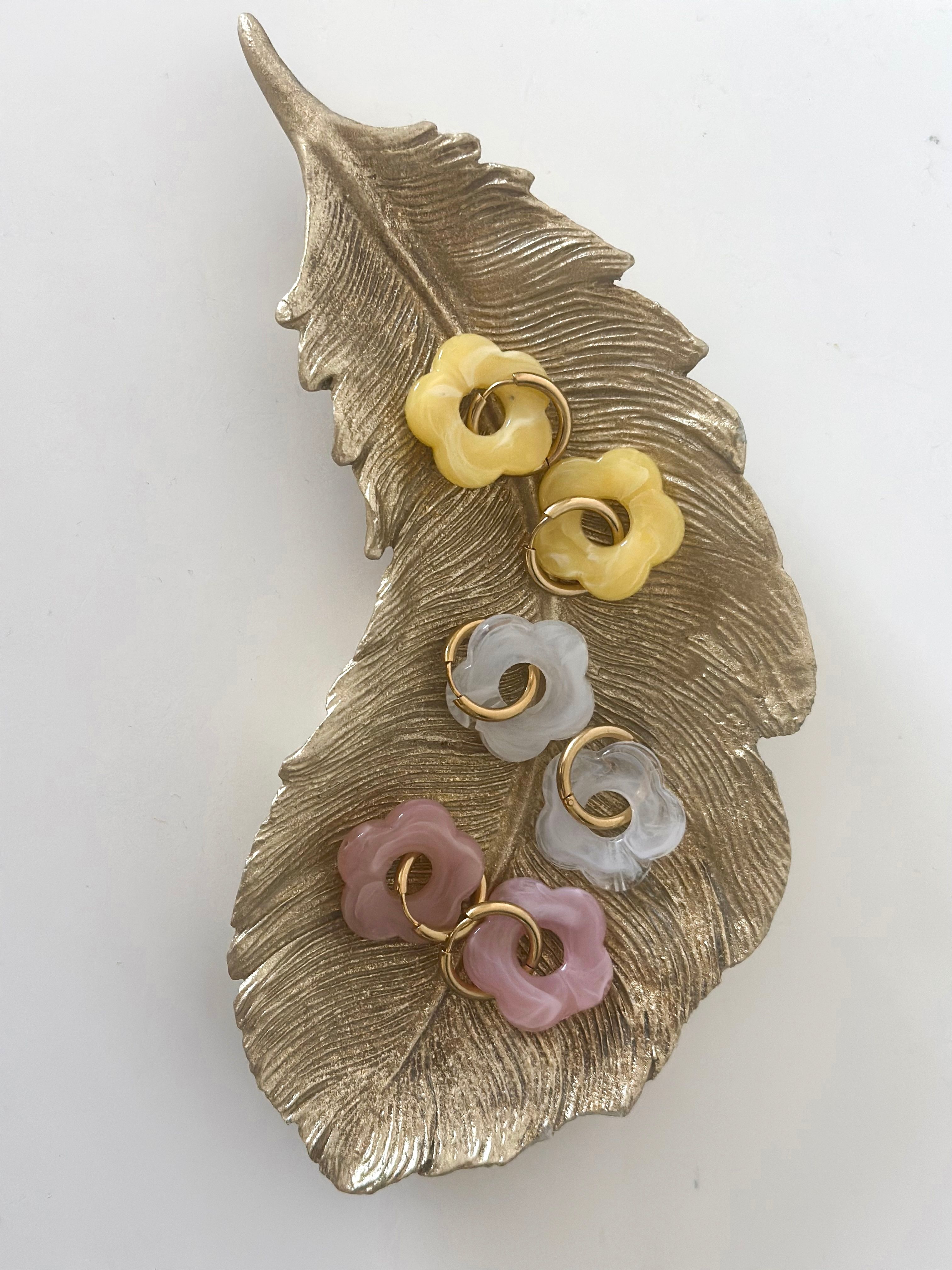 BOUCLES D'OREILLES FLEURS