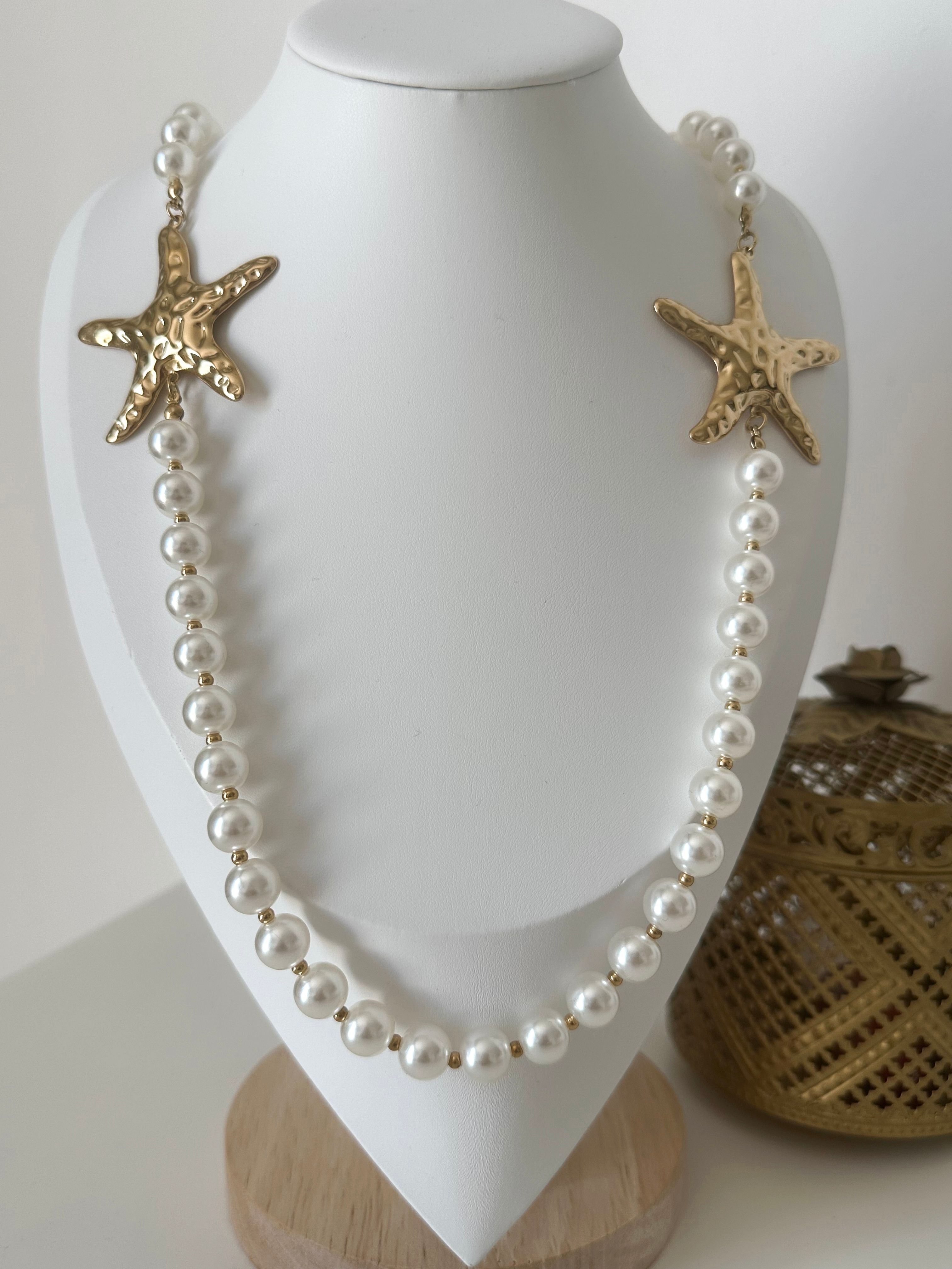 COLLIER SAUTOIR ÉTOILE DE MER