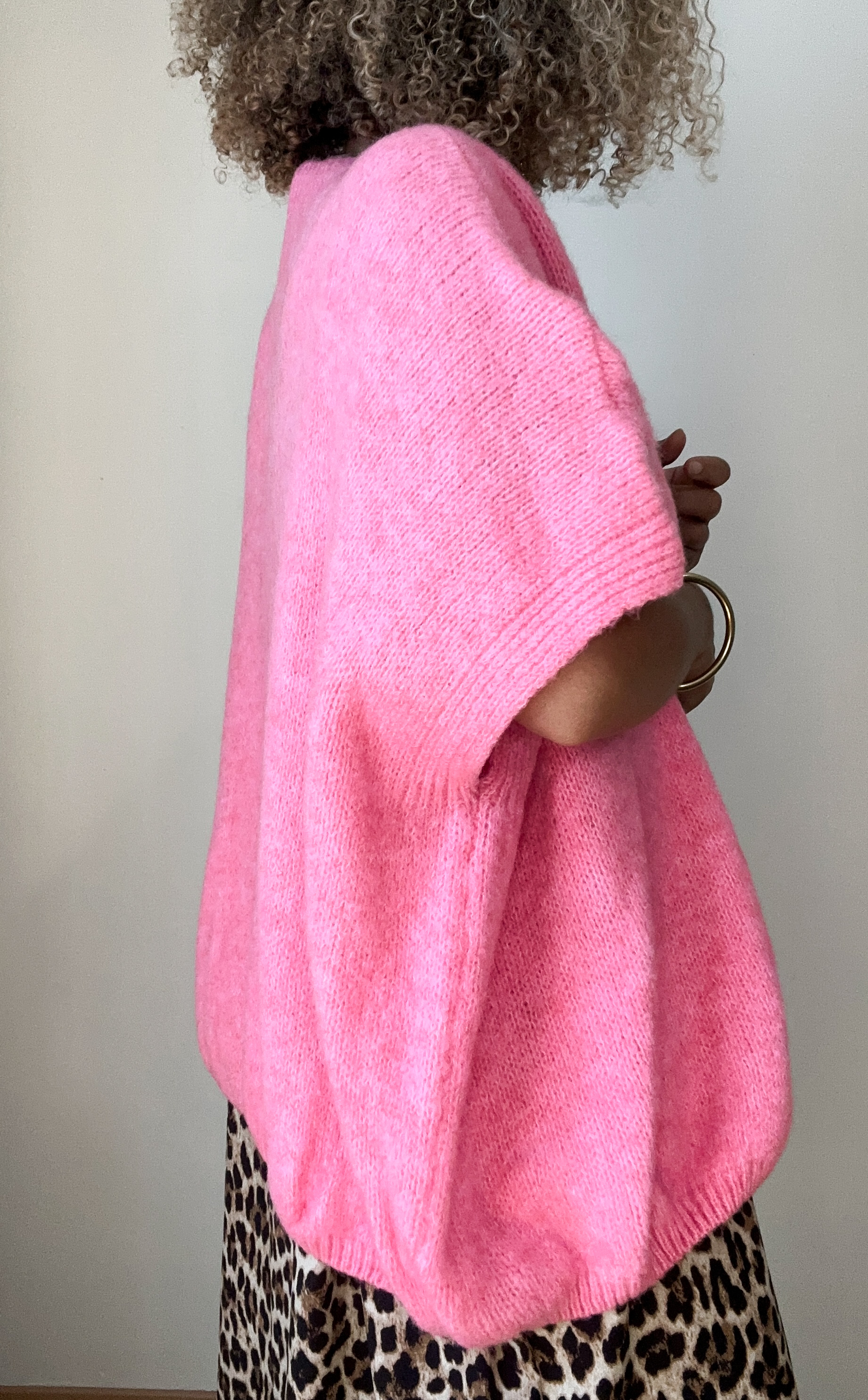 CARDIGAN ROSE OVERSIZE