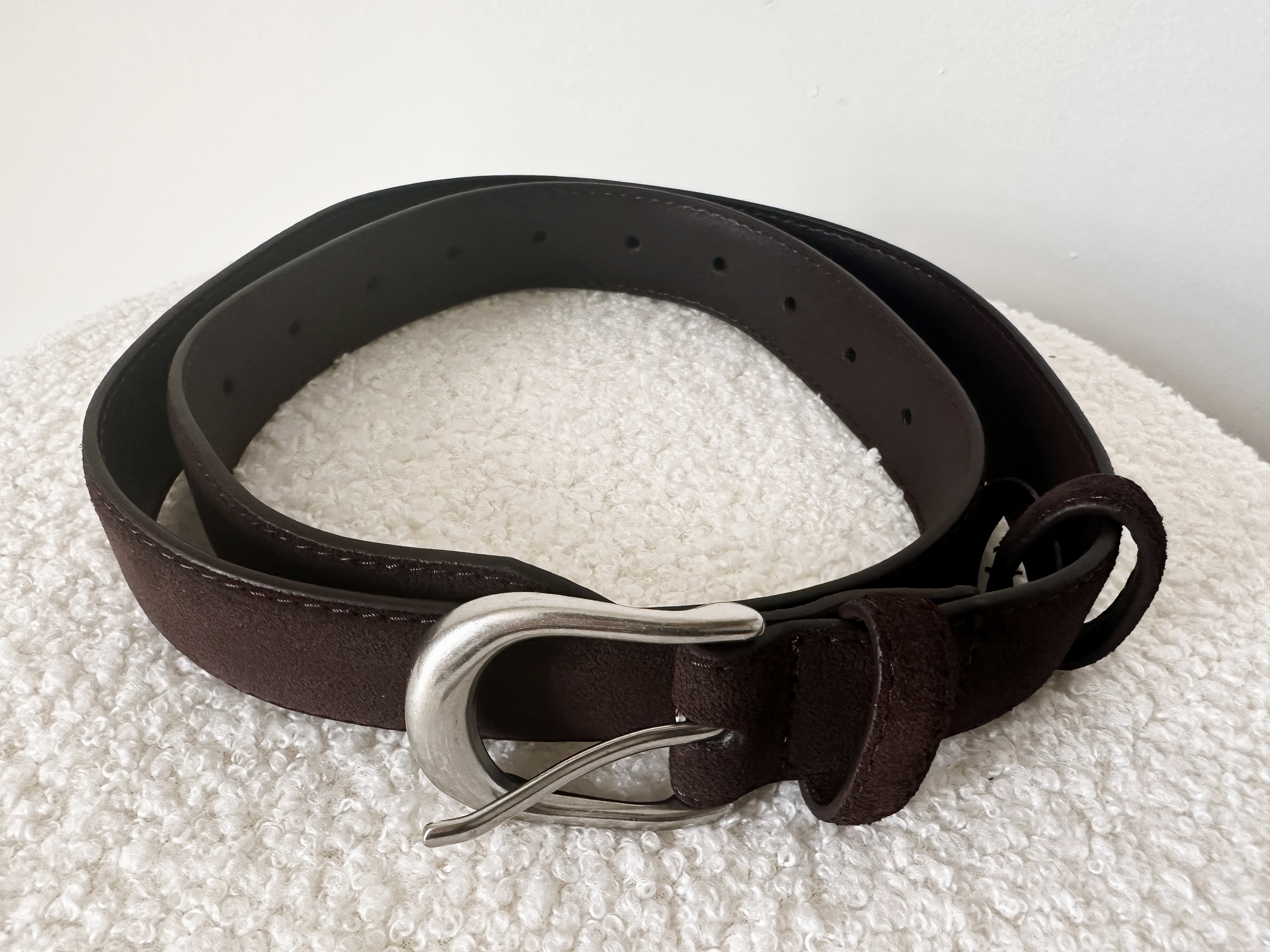 CEINTURE SUEDINE CHOCO