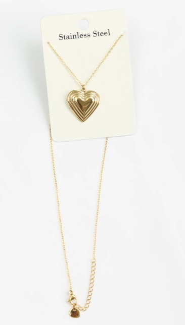 COLLIER COEUR  PYRAMIDAL